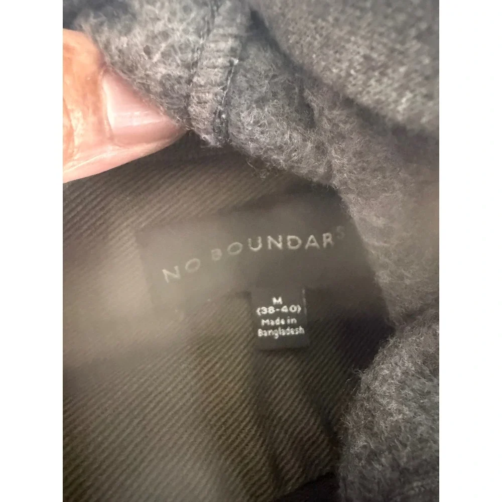 No Boundaries Mens Hooded Shirt Jacket Green Medium NB30102 Shacket New